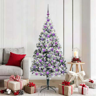 Famiflora Sherwood Sapin De Noël Artificiel - 180 Cm - Vert - Diamètre 127 Cm - 2.166 Pointes - Base En Métal