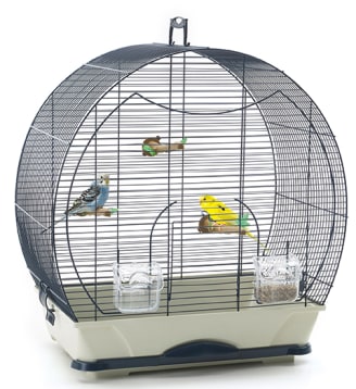 Cage oiseau pour NEO JILI grise - L.78 x l.47.5 x H.112 cm - Jardiland