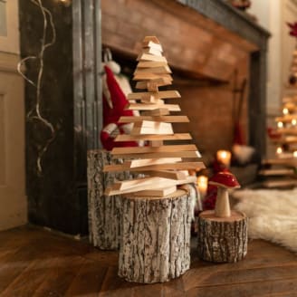 Sapin de Noël en bois 40 cm
