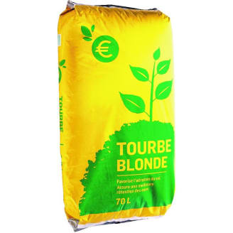 Sac de 80 litres de tourbe blonde pour Agriculture Biologique