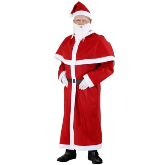 Déguisement Pere Noel HOWAF Kit Accessoires Père Noël, Père Noël Perruque Et Barbe De Pere Noel Avec Lunettes De Père Noel Métal Rondes Pour Adulte Noël Déguisements Déguisement Noel