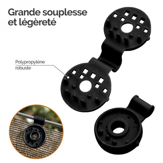 HARFINGTON Lot De 50 Clips De Fixation Pour Cadre Photo Avec 50 Vis Et Boutons Rotatifs Pour Loisirs Créatifs, Accrocher Des Photos, Dessin, Noir