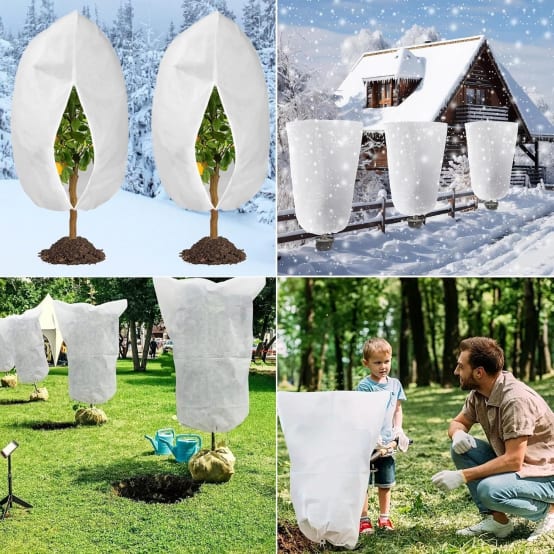 Sac De Protection Pour Plantes D'hiver Avec Cordon De Serrage