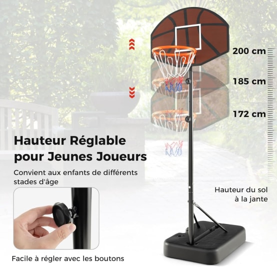 Basket Enfant Filet Panier De Basket Decathlon Kipsta Filet De