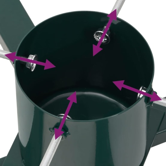 Support De Sapin De Noël Gris 55,5x55,5x15 Cm Vidaxl à Prix