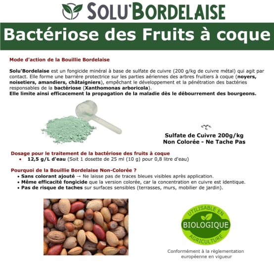 Solu'bordelaise - 3 Kg De Bouillie Bordelaise - Mildiou De La Pomme De Terre Utilisable Agriculture Biologique 3 Sachets De 1kg