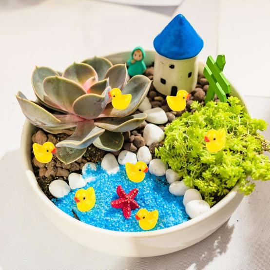 Nayyana Lot De 75 Mini Canards En Résine Phosphorescents