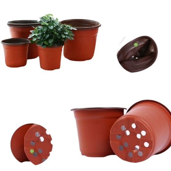 ENSEMBLE DE 10 Pots De Fleurs De P Pini Re R Utilisables Durables De