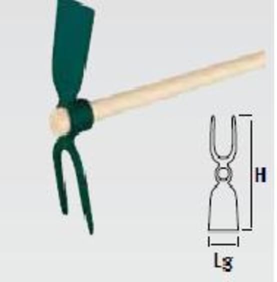 Serfouette Panne Et Fourche 26cm - Beige CARREFOUR : L'unité à Prix