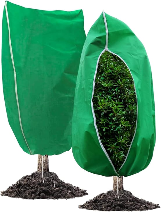 Couverture - Protection Contre Le Gel - Réglable - Pour L'hiver - Avec Cordon De Serrage - Réutilisable - Chaud