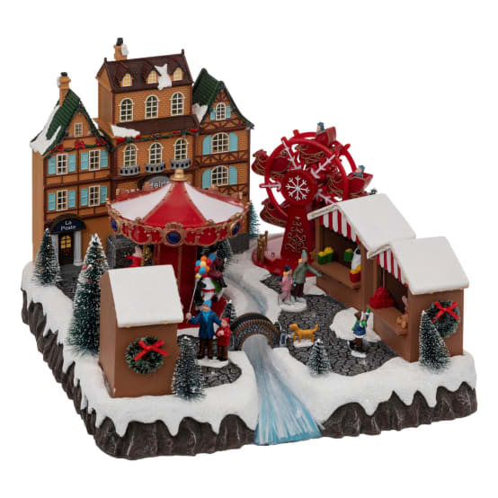 Deco noel village animé top