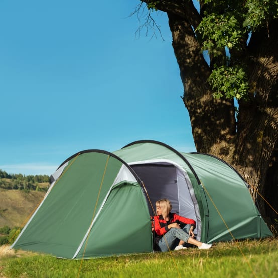 Tente Extérieure Pour Camping | Abri Léger Et Imperméable Pour Randonnée, Tente Respirante Et Imperméable 1-2 Personnes Pour Camping Randonnée Voyage Et Extérieur