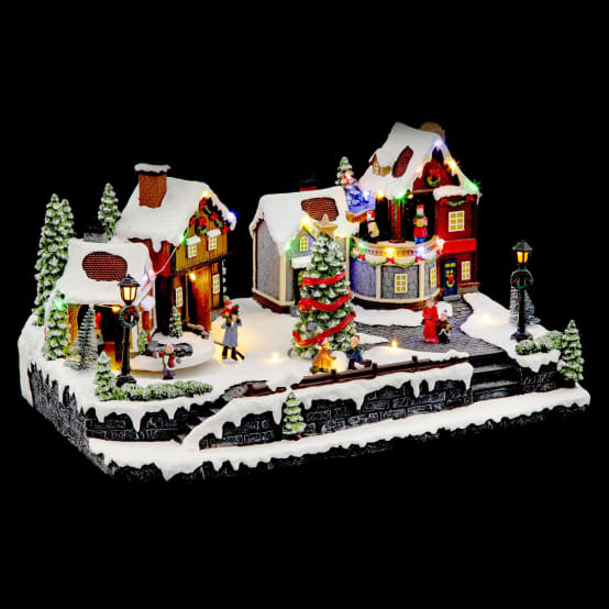Village de noel animé 2025