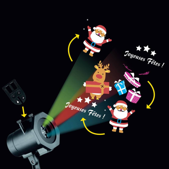 NEUFU LED Solaire Laser Projecteur Lumière Éclairage Extérieur Jardin Noël Fête Décor