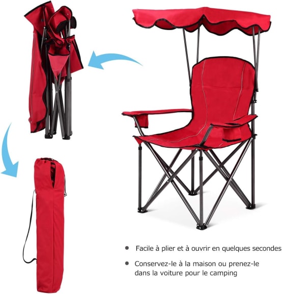 Chaise De Camping, Chaise Pliante Triangle Extérieur Portable Chaise De