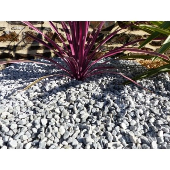 Gravier Gris Clair 6-12 Pack de 15 M² 30 sacs 600 kg Jardiland