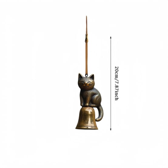 Carillon éolien En Forme De Chat – Décorations De Jardin Uniques, Statue De Chat En Plein Air, Carillon à Vent Commémoratif Pour Porche, Cour