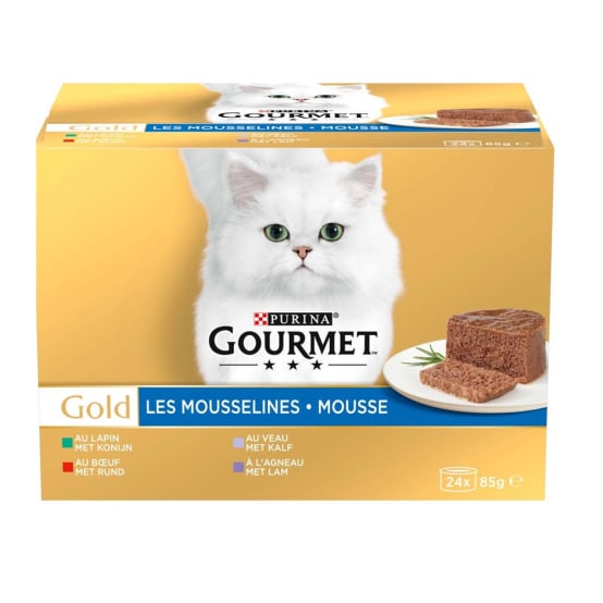 Gourmet Gold Les Effilochés 12 X 85 G Pour Chat : Pas Cher