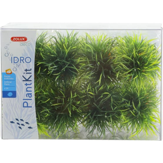zolux 24 petits buissons déco plant kit idro hauteur 3 cm ø 3.5 cm