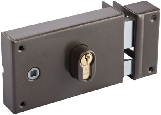 Serrure Monopoint En Applique Coffre Horizontale à Fouillot Profil