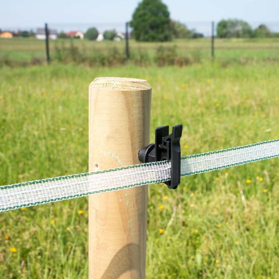 10 X Isolateurs De Fil à Visser Clous