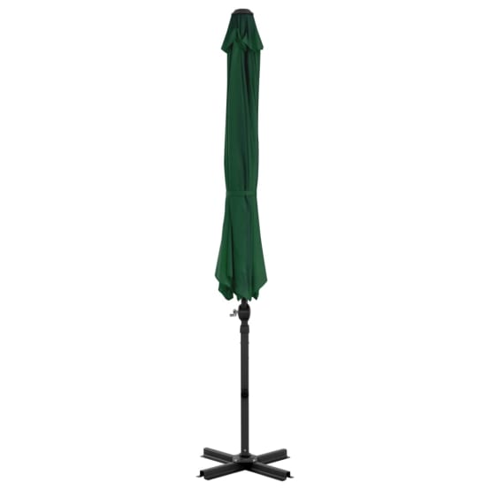 Parasol D'extérieur Et Mât En Aluminium 460 X 270 Cm Vert