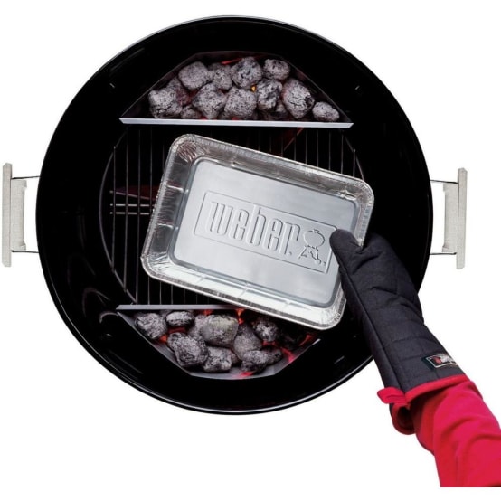 Weber - Barquettes aluminium barbecue à charbon 47 et 57 cm.
