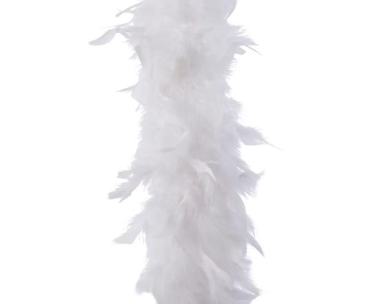 Guirlande boa en plumes blanches - 15x184 cm : KAEMINGK - botanic®