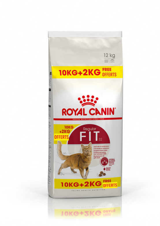 Royal Canin - Croquettes chat Fit32 10 kg + 2 kg offerts - Jardiland