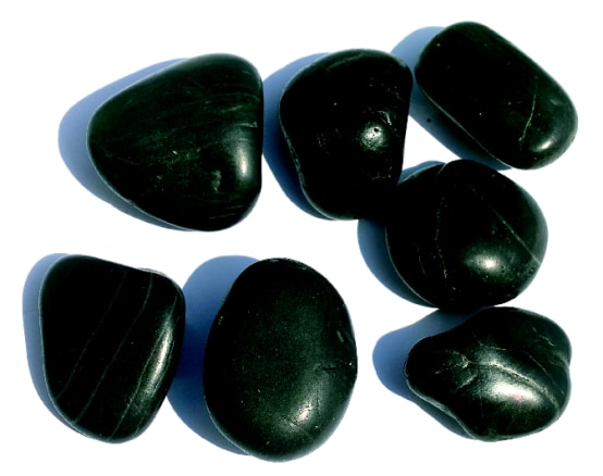 Midwest Hearth Galets décoratifs naturels noirs polis de 0,9 cm - Taille du  gravier (sac de 0,9 kg)