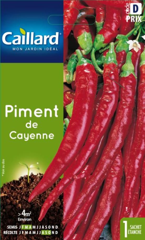 Piment de Cayenne vert frais 1 kg