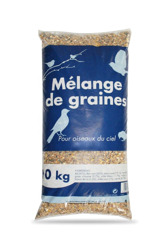 Sac de 2 kg de Mélanges de graines pour oiseaux du jardin - Cdiscount  Animalerie