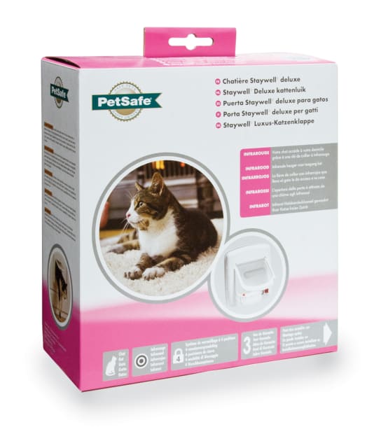 Puerta Staywell® infrarroja Deluxe 4 posiciones Blanco Jardiland