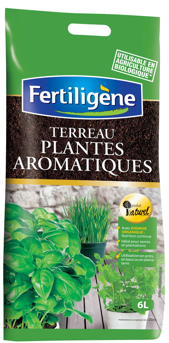 Terreau carré potager et plantes aromatiques bio 6L - La Bonne Graine