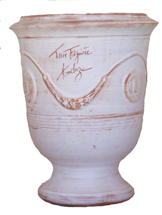 Vase Anduze céruse naturel L.27 x l.24 x H.27 cm Jardiland