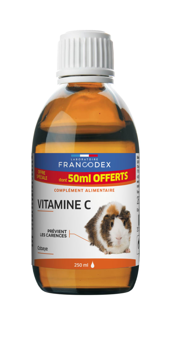 Vitamine C pour cobayes - 250 ml dont 50 ml offert