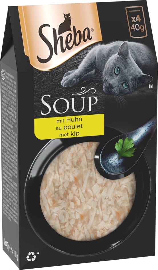 Soupe sachets fraicheur aux filets de poulet pour chat