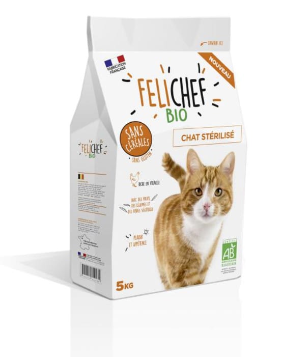Croquettes bio pour chat stérilisé - 5kg, Félichef