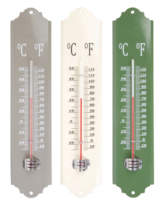Thermomètre extérieur métal - Jardindeco