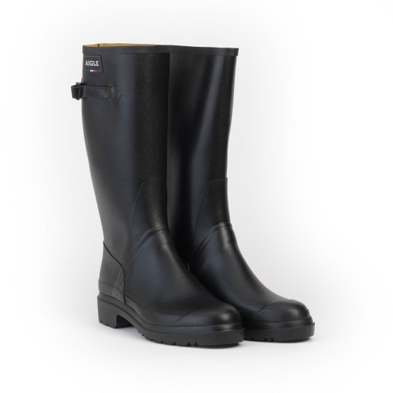 Bottes De Pluie Aigle Cessac Homme - Caoutchouc Naturel - Haute Genou - Fabriqué En France