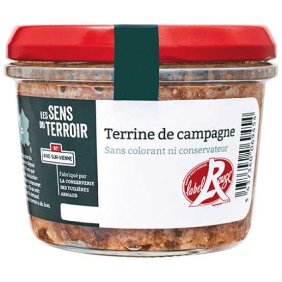 Terrine de campagne Label Rouge 180 g Les Sens du Terroir Jardiland
