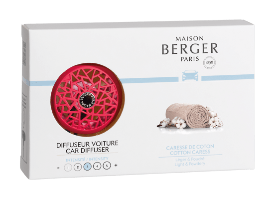 Maison Berger - Diffuseur d'odeur Caresse Coton pour voiture