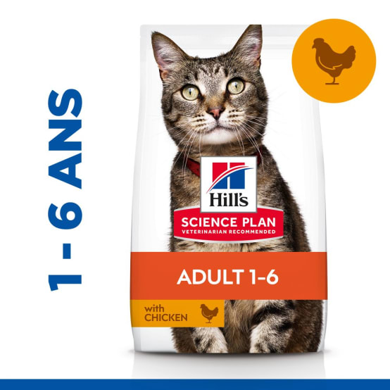 Aliment Chat Feline Adult Poulet HILL'S SCIENCE PLAN Jardiland