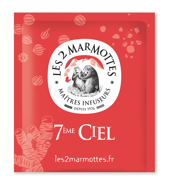 Les 2 Marmottes - Infusion 7ème Ciel 45g Boite 30 sachets - Jardiland