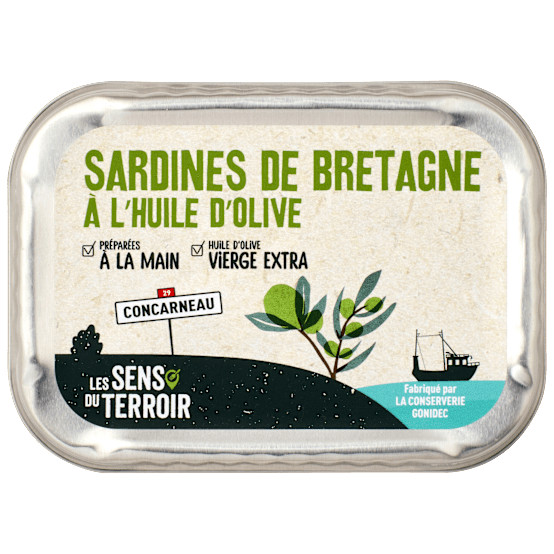 Sardines Bretagne huile d'olive 115 g Les Sens du Terroir Jardiland