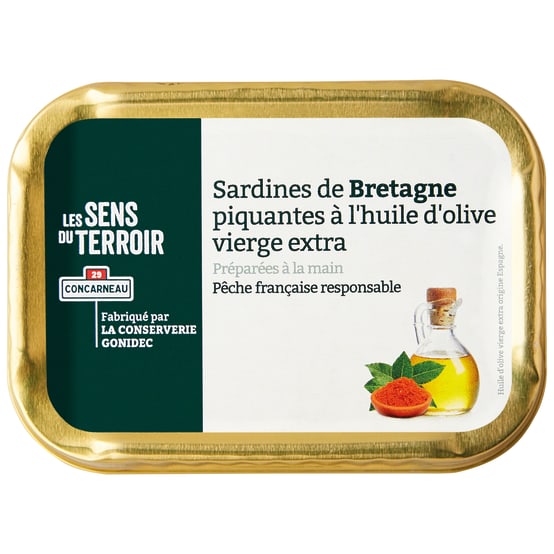 Sardines Bretagne piquantes 115 g Les Sens du Terroir Jardiland