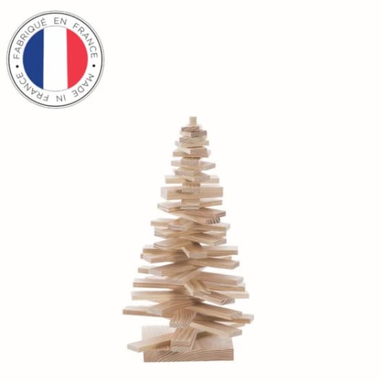 Sapin de Noël en bois 40 cm Jardiland