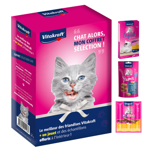 Vitakraft - Coffret festif chat avec friandises + jouet - Jardiland