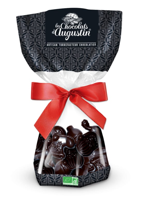 Sachet de figurines de Noël au chocolat noir 100 g - Jardiland