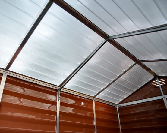 Palram - Abri de Jardin Polycarbonate Skylight Amber 6x5 2,7m2 - Jardiland